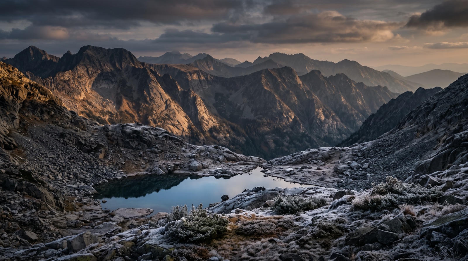 A granite high-country basin above treeline